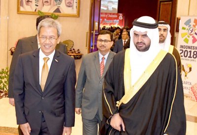 سمو الشيخ عيسى بن علي: حريصون على تطوير التعاون مع إندونيسيا في كل المجالات