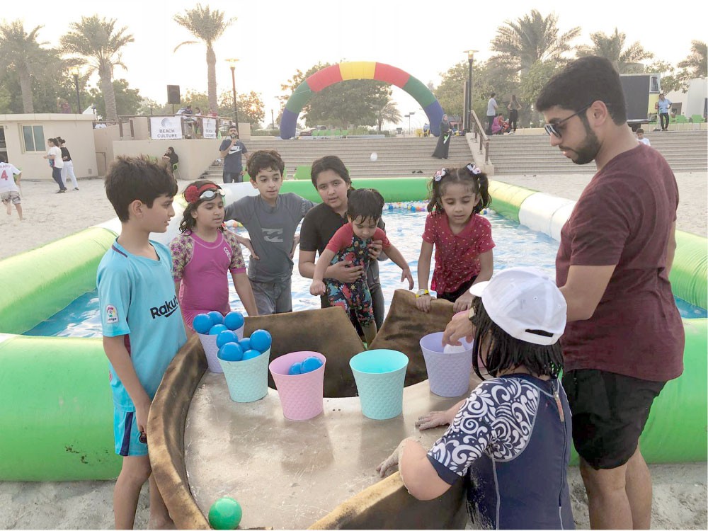 “الدرة” ينظم فعالية للأنشطة البحرية والشاطئية