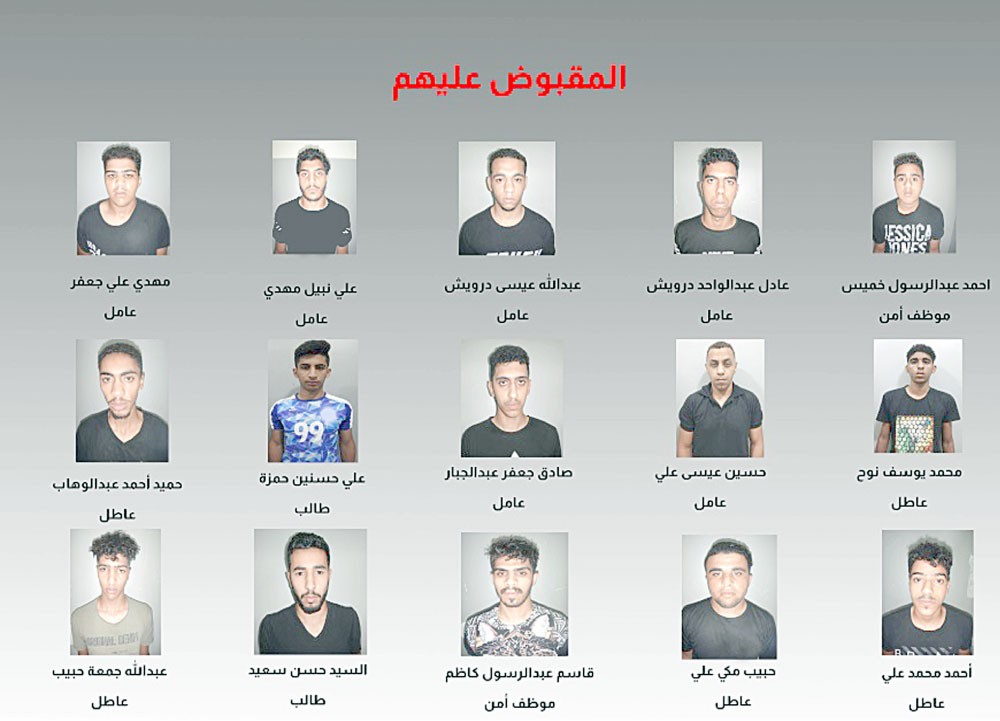 القبض على 15 مخربا ارتكبوا أفعالا مسيئة في المالكية أثناء عاشوراء