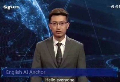 روبوت ينتحل شخصية مذيع
