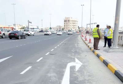 إنهاء تطوير تقاطع المحزورة والاستقلال