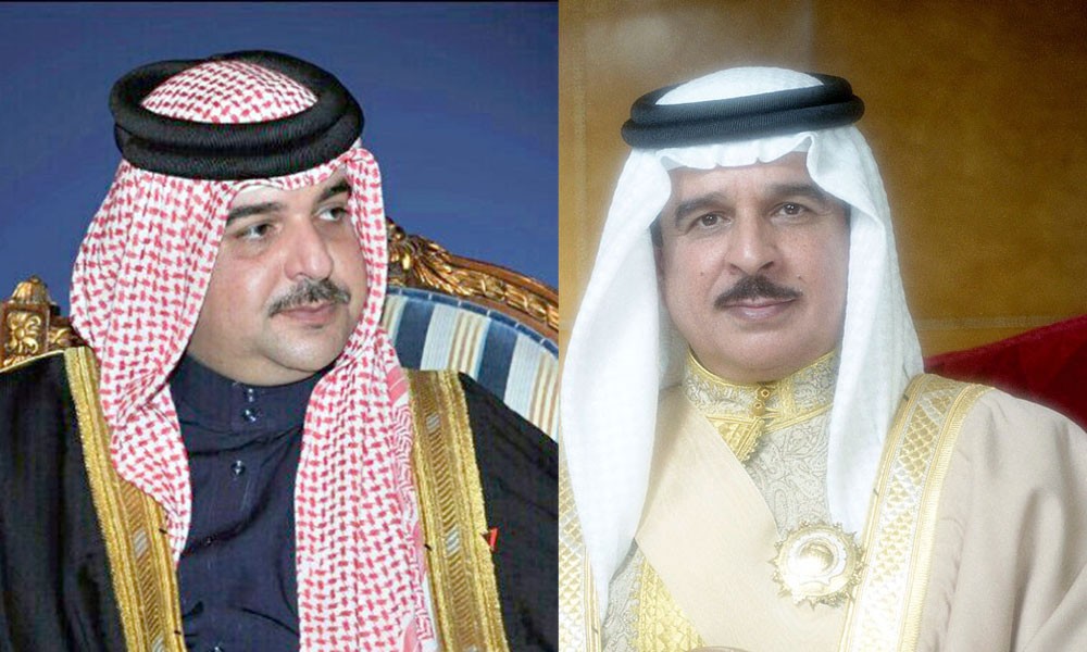 جلالة الملك يتلقى تهنئة عبدالله بن حمد