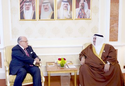 وزير الخارجية يستقبل الوفد رفيع المستوى برئاسة جولياني