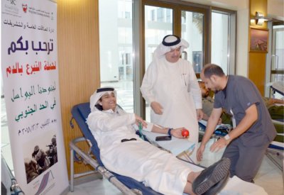 حملة للتبرع بالدم للجنود البواسل
