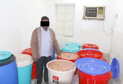 شقة... مصنع لإنتاج المسكرات