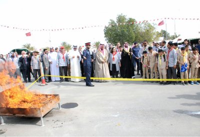 النعيمي والمؤيد يفتتحان المخيم الكشفي