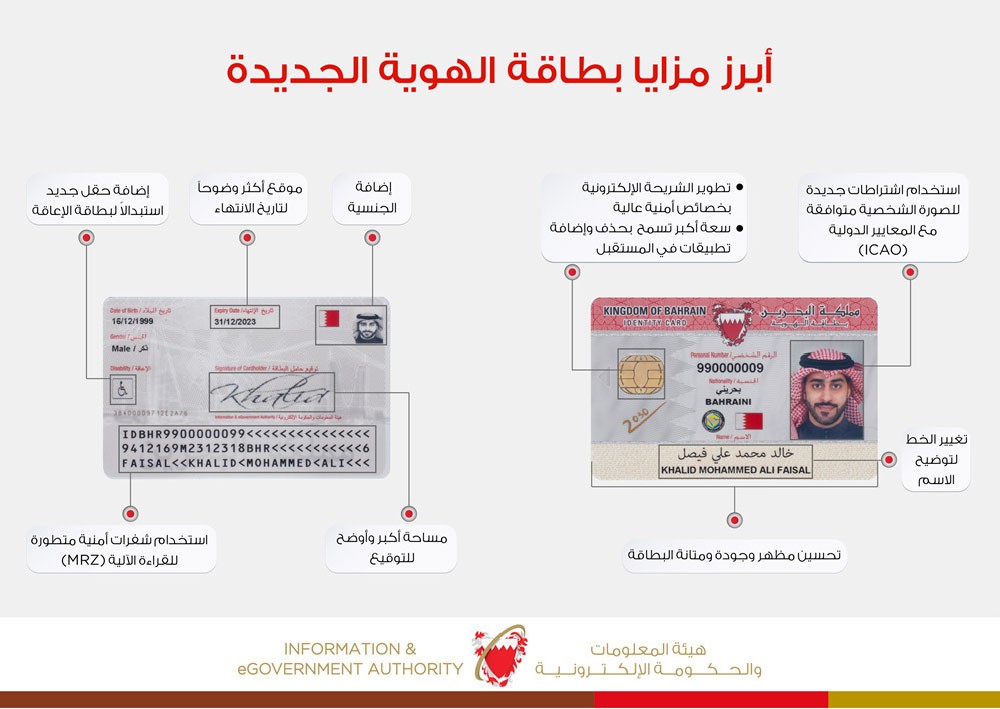 إصدار بطاقة الهوية المطورة للمواليد الجدد
