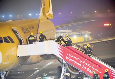 تمرين طوارئ بالمطار اليوم