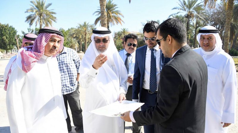 أبو الفتح يتفقد سير العمل بمشروع تطوير الحديقة المائية