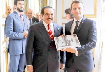 مباحثات مثمرة بين جلالة الملك والرئيس الفرنسي