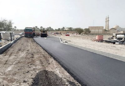 35 % الإنجاز في تطوير شارع سار