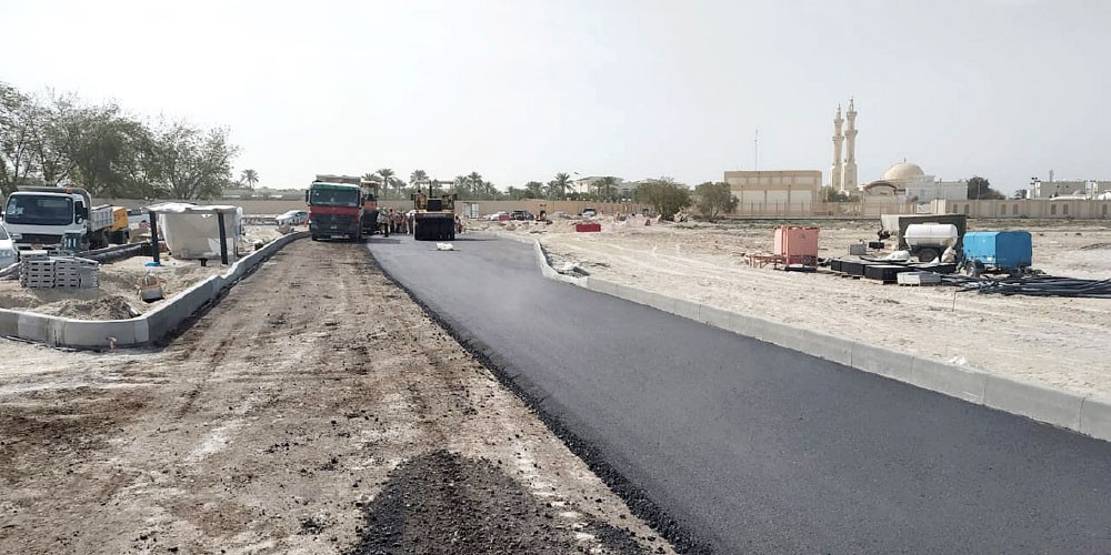 35 % الإنجاز في تطوير شارع سار
