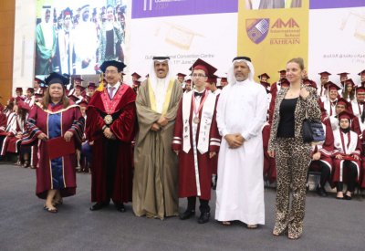 النعيمي يحضر تخريج الفوج 11 من مدرسة AMA الدولية