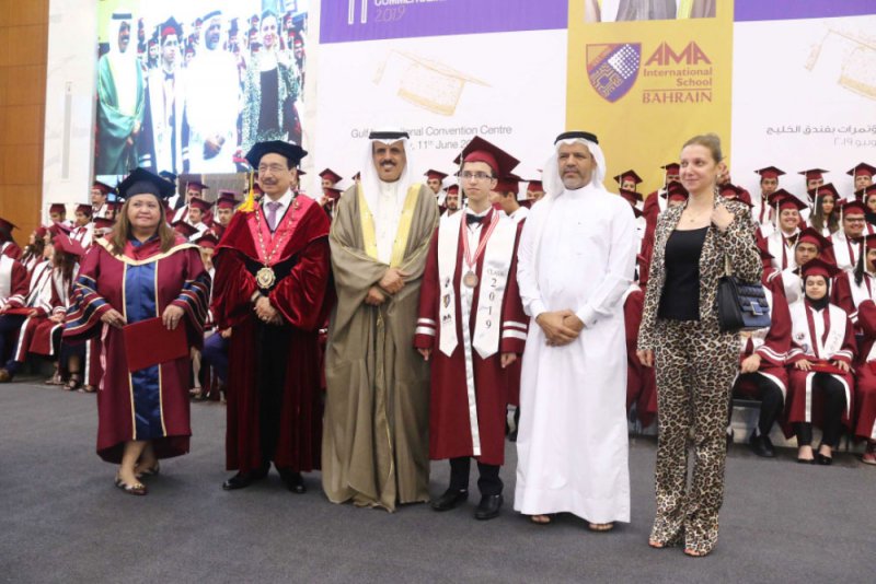 النعيمي يحضر تخريج الفوج 11 من مدرسة AMA الدولية