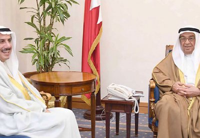 محمد بن مبارك يودّع السفير الكويتي