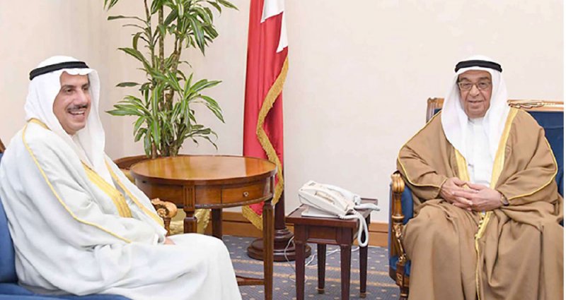 محمد بن مبارك يودّع السفير الكويتي