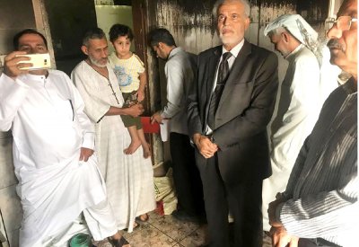 حصر الأضرار هندسيا وفنيا للبدء في صيانة منزل سار المحترق