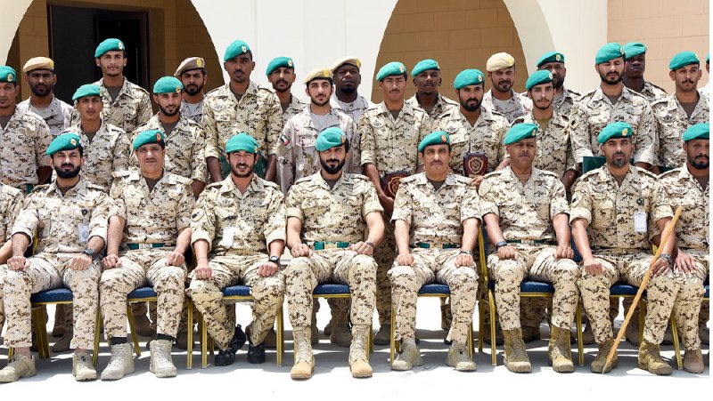 تخريج إحدى الدورات العسكرية المتخصصة بالحرس الملكي