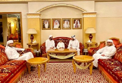 محمد بن راشد يودع ماجد المعلا