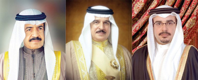 جلالة الملك وسمو رئيس الوزراء وسمو ولي العهد يتلقون تهاني زينل