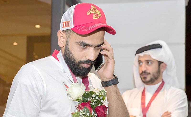 اللاعب مهدي سعد يعبر عن امتنانه بتعزية عاهل البلاد
