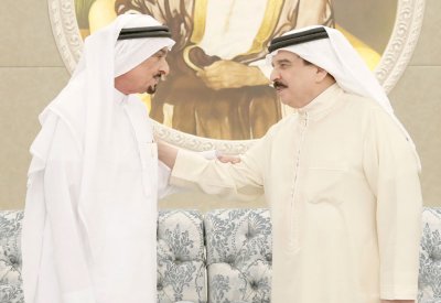 جلالة الملك يقدم التعازي إلى خليفة بن زايد