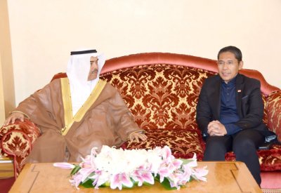وزير الدفاع بمقدمة مستقبلي مسؤول سنغافوري