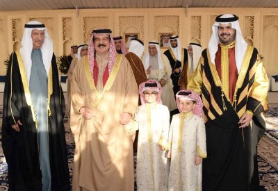 جلالة الملك يشرف حفل زواج الشيخ محمد بن خليفة