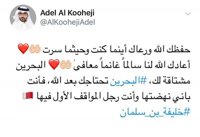 مواطنون يعبرون عن فرحهم برؤية سمو رئيس الوزراء