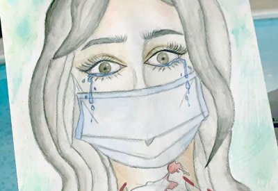 علياء هزيم تعود لهوايتها وتبدع بالرسم