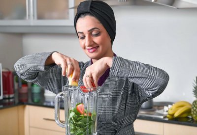 أريج تغادر الإعلام وتحترف الطبخ الصحي