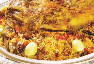 غداء العيد... غوزي بحريني وبلاليط لذيذ وقهوة عربية