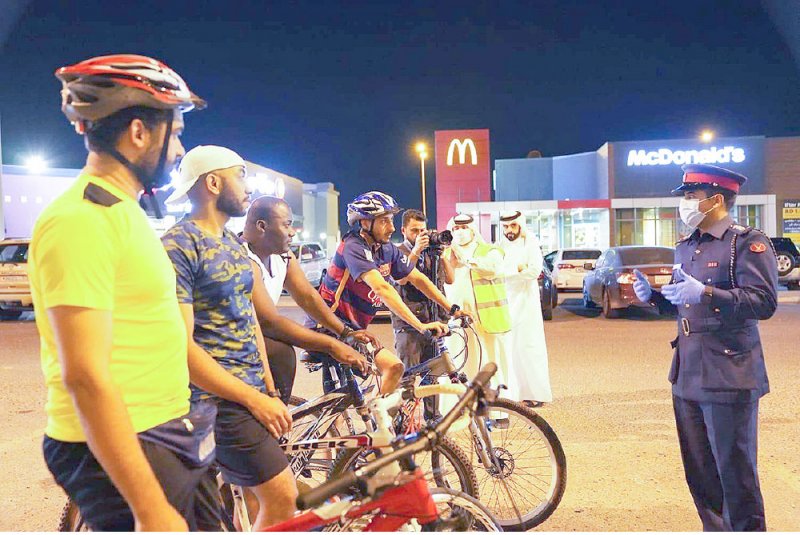 حملات لإنفاذ القانون للمخالفين من سائقي الدراجات الهوائية
