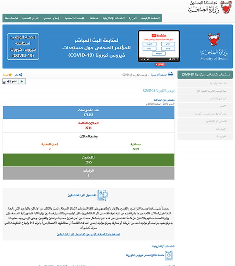 أكثر من 9 ملايين مشاهدة لموقع “الصحة”