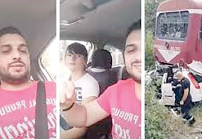 فنان يوثق لحظاته الأخيرة قبل أن يدهسه القطار